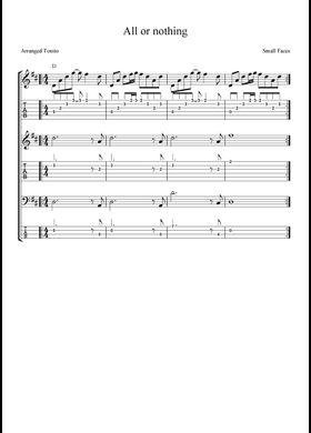 Free Small Faces sheet music | Download PDF or print on MuseScore.com