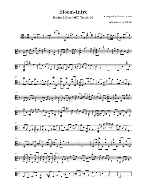Bloom Intro – Yamato Kasai Ender Lilies Bloom-Intro Viola ver.