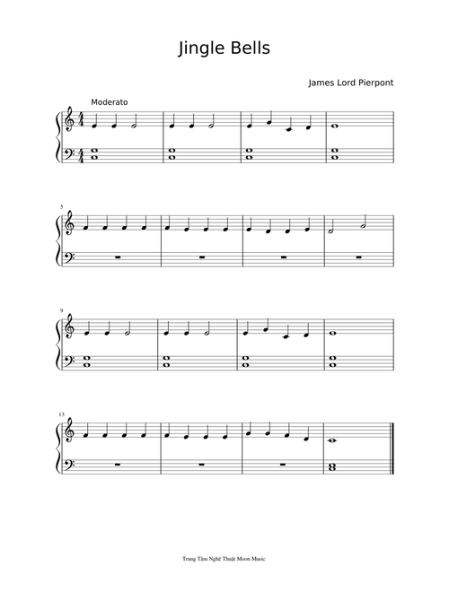 Jingle Bells - Easy Piano