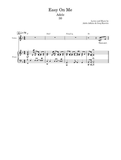 Easy On Me – Adele