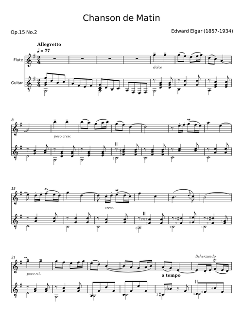Chanson de Matin - Edward Elgar