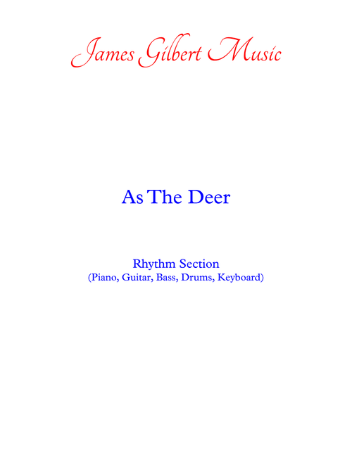 As The Deer - James Gilbert (Small Ensemble)