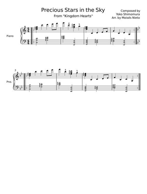 Precious Stars in the Sky - Yoko Shimomura