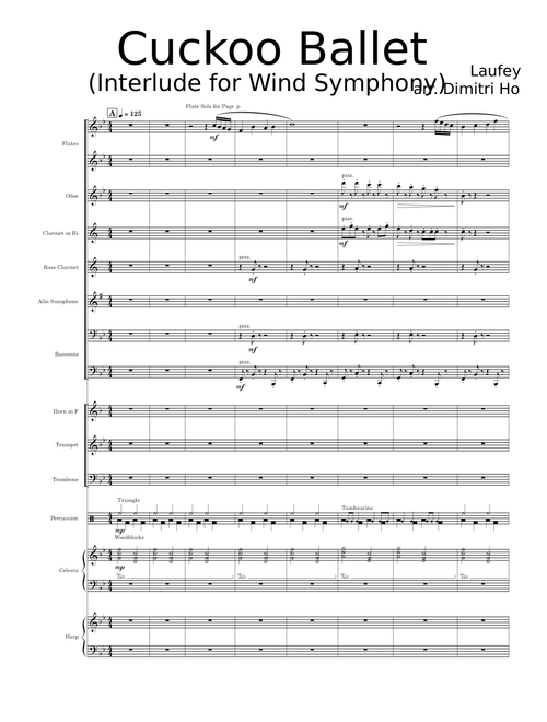 Cuckoo Ballet - Interlude – Laufey for Wind Symphony