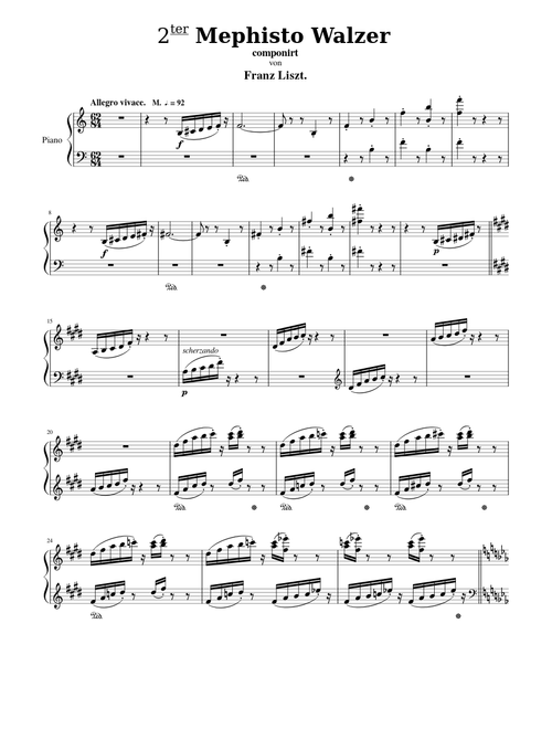 Liszt - Mephisto Waltz No. 2