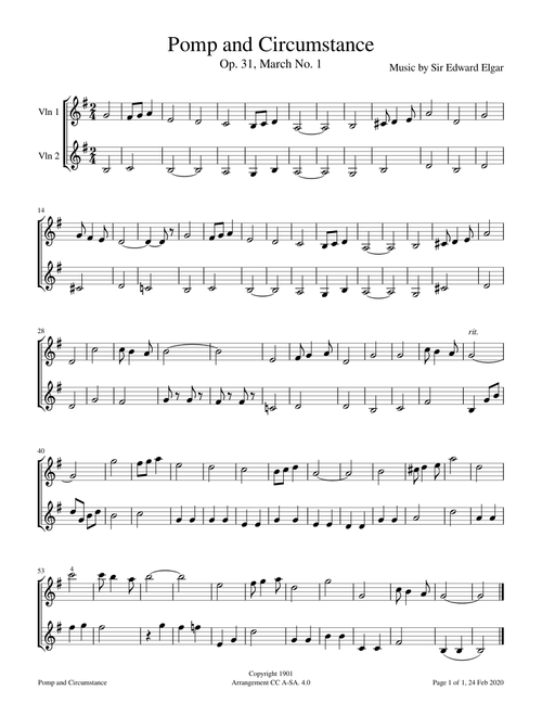 Pomp and Circumstance