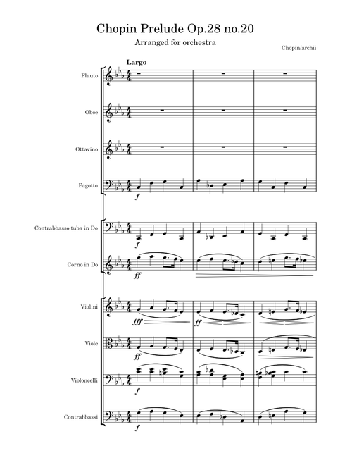 Prélude in C Minor, Op. 28 No. 20.  – Frédéric Chopin