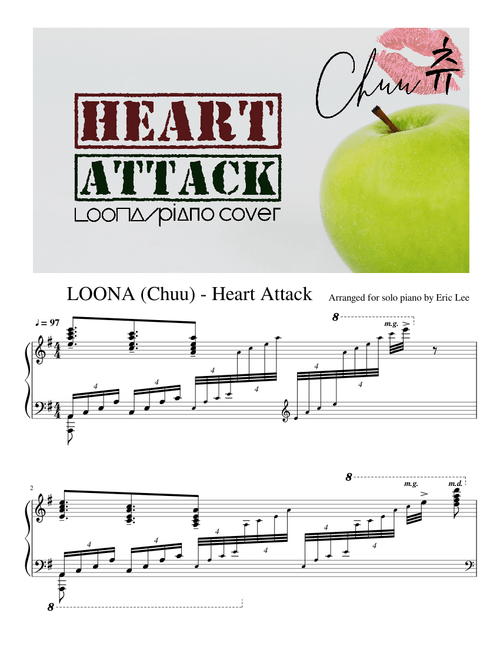 LOONA/Chuu - Heart Attack - Advanced Piano Solo