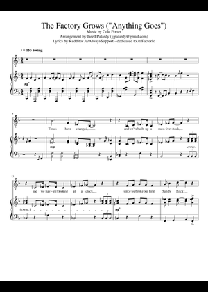 Play Official version of Anything goes Sheet Music by Cole Porter for ...