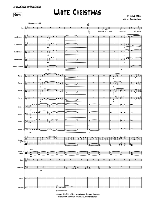 White Christmas (Arr. Andrew Will) - Dave Koz & Kelly Sweet (Large Ensemble)