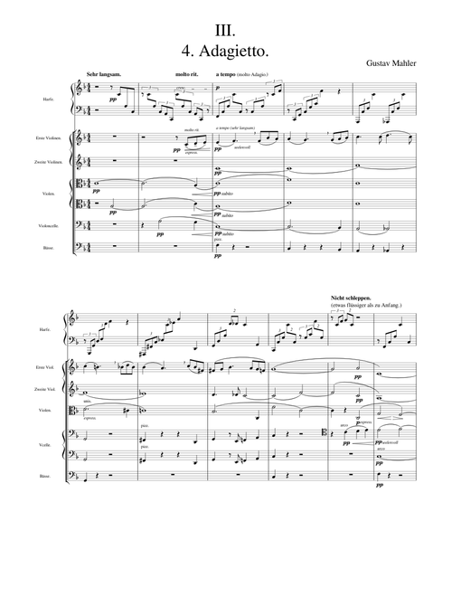 "Adagietto" from Mahler's 5th Symphony