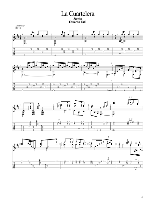 La Cuartelera (Argentine folk) (Arr. Leonardo Ramos) - Eduardo Falú (Solo Guitar)
