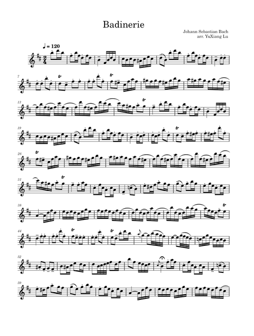 Badinerie - Johann Sebastian Bach