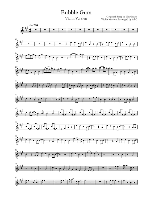 Bubble Gum – NewJeans (Violin Version)