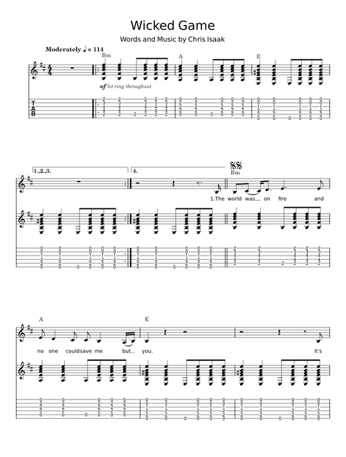 Wicked game - Chris Isaak