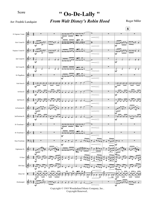 Oo-De-Lally (Arr. Fredrik Lundquist) - Roger Miller (Brass Band)