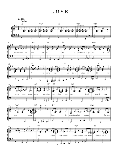 L-O-V-E - Nat King Cole