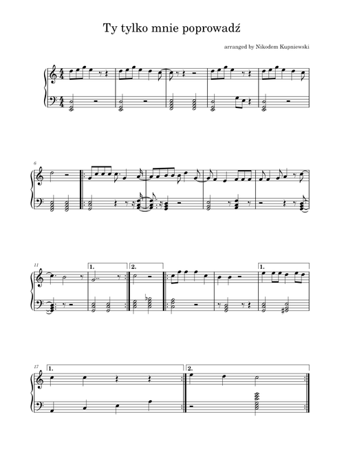 Ty tylko mnie poprowadz – Religious Song