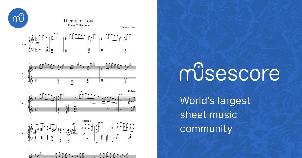 FFIV] Theme of Love (Piano Collections) by Nobuo Uematsu Sheet