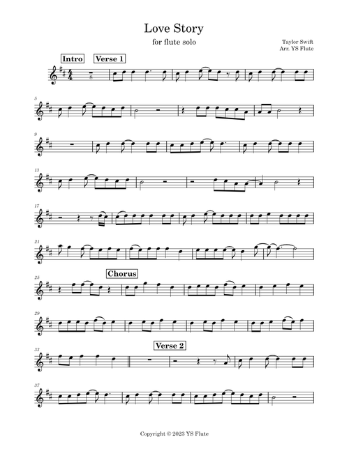 Love story – Taylor Swift