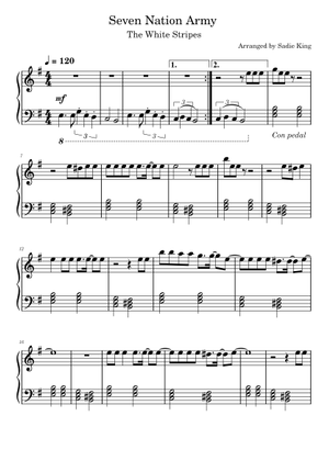 譜 輸入 フレックス セヴン・ネイション・アーミー Seven Nation Army (FlexBand) /Jack White ／ (株)テーヌ商会 seven nation armyの通販