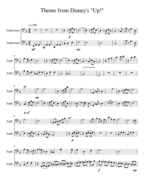 Theme from Disney's Up (Low Brass)