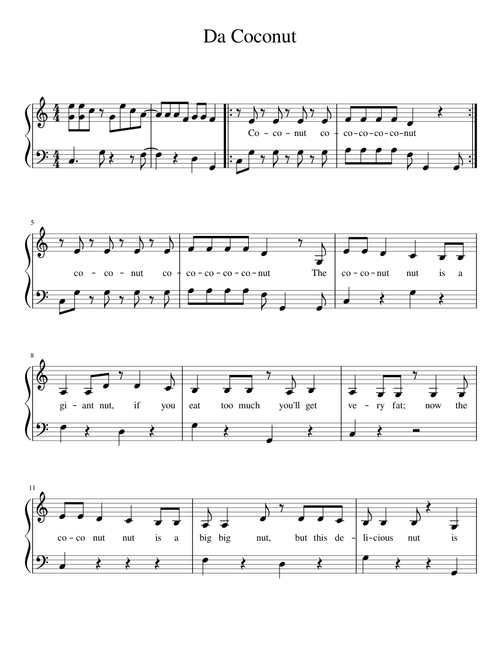 Da Coconut Song