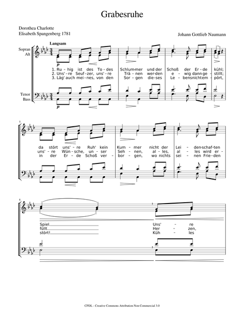Grabesruhe - Johann Gottlieb Naumann