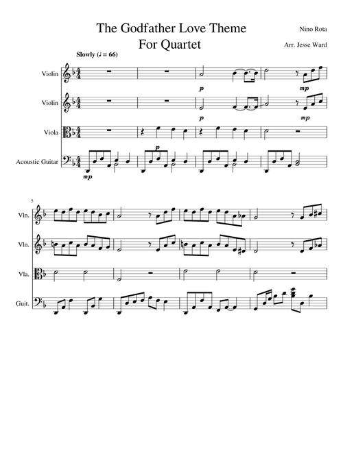 The Godfather Love Theme String Quartet