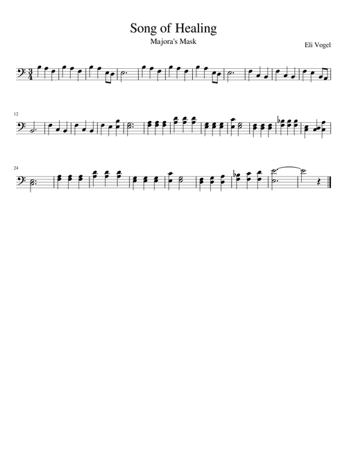 Song of Healing (Cello)