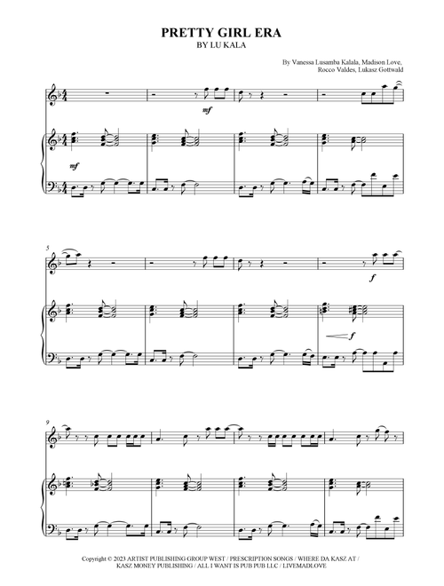 Pretty Girl Era (Arr. SCMusic) - Lu Kala (Flute and Piano)
