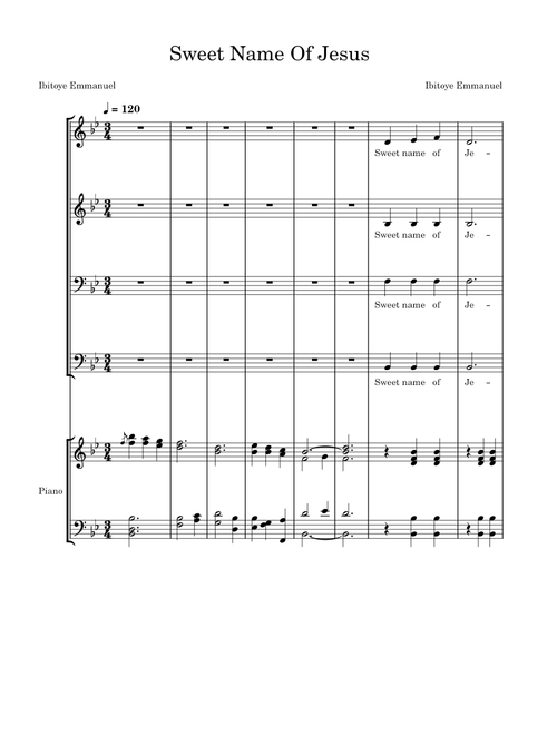Sweet Name Of Jesus - Music Workshop