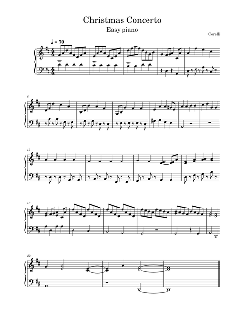 Concerto Grosso 'Christmas Concerto' Op 6, #8 – Arcangelo Corelli