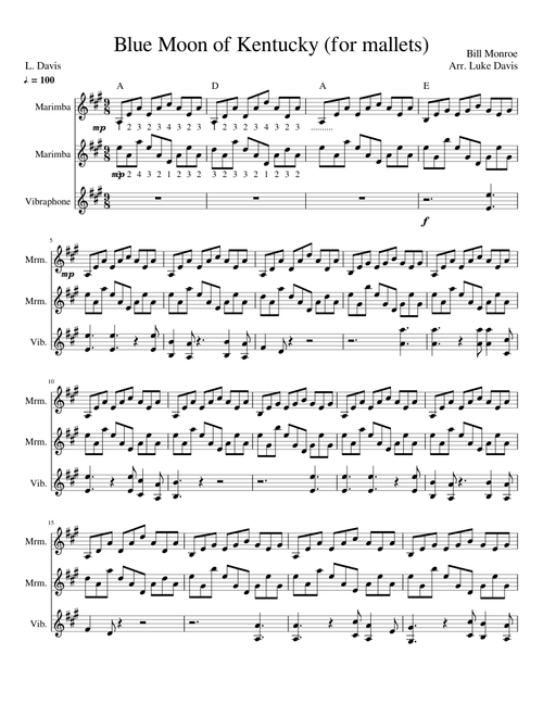 Blue Moon of Kentucky - Bill Munroe