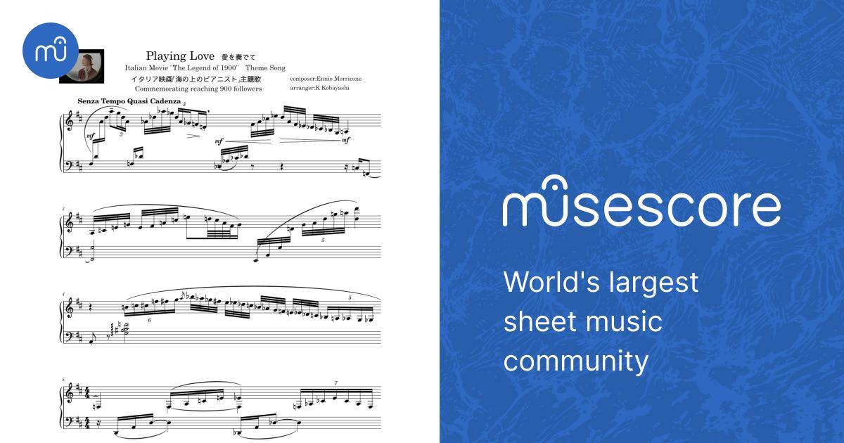 Playing love – Ennio Morricone Sheet music for Piano (Solo