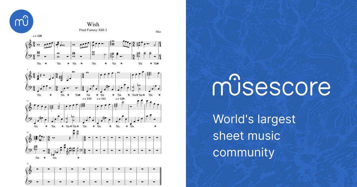 Wish Sheet music for Piano (Solo) Easy | Musescore.com