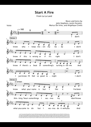 Start A Fire (Arr. David Lartey) - John Legend (Vocal Solo)