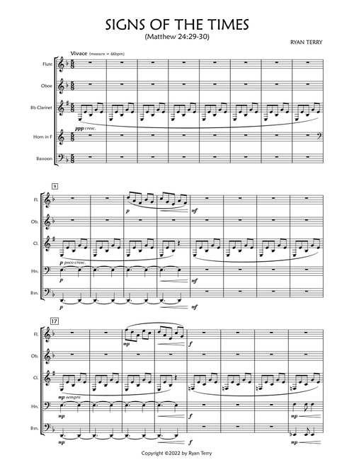 Signs of the Times - BYU-I Wind Quintet (Woodwind Ensemble)