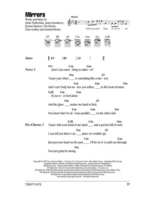 Mirrors - Justin Timberlake (Guitar Chords-Lyrics)