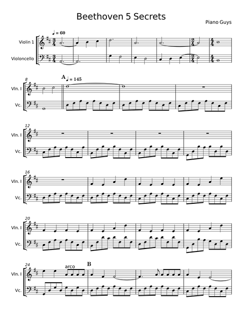 Beethoven's 5 Secrets - The Piano Guys