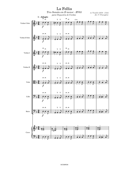 Vivaldi La Follia - Strings version