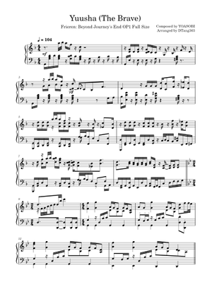 Preview] 勇者 Full Version (葬送のフリーレン OP) Sheet Music for