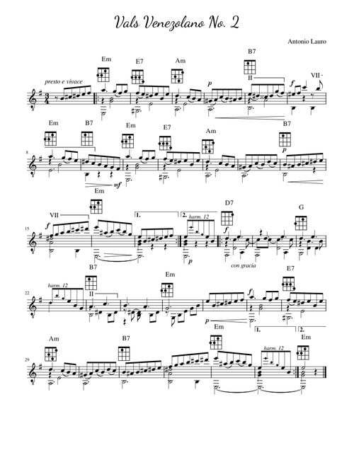 Vals Venezolano No 2 - Antonio Lauro