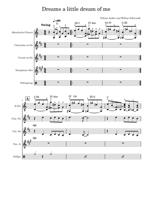 Dream a little dream of me – Fabian Andre