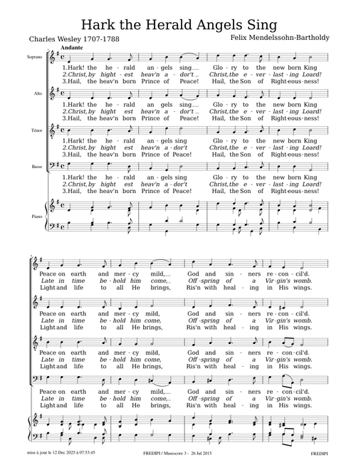 Hark, The Herald Angels Sing by Felix Mendelssohn