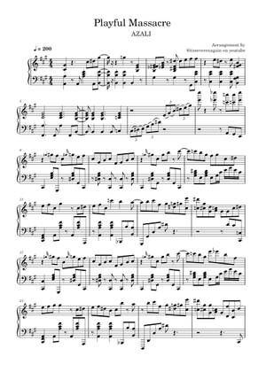 Song for Wemmbu | PLAYFUL MASSACRE – AZALI Sheet Music for Piano, Drum ...