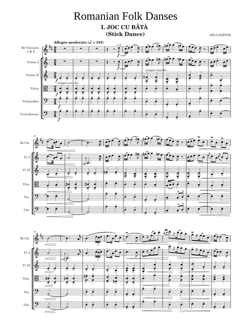 Romanian Folk Dances - Béla Bartók (MS4 audio) (WBMP)