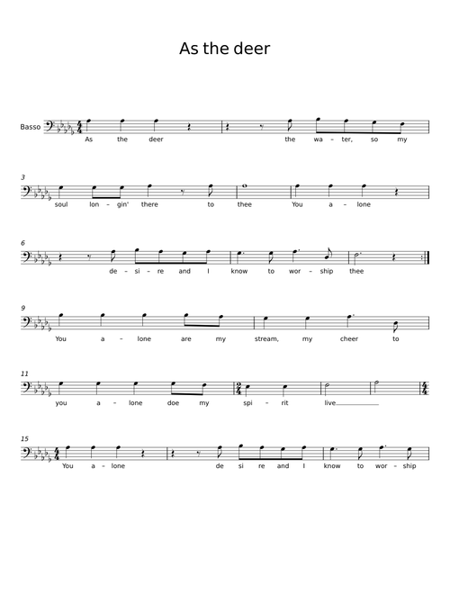 As the Deer - Martin J Nystrom