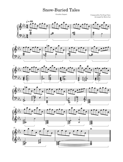 (Genshin Impact) Snow-Buried Tales – Yu-Peng Chen
