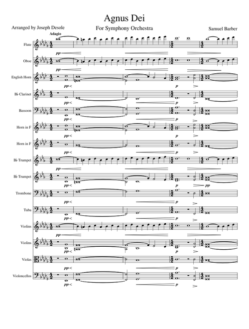 Adagio for Symphony Orchestra, Op. 11